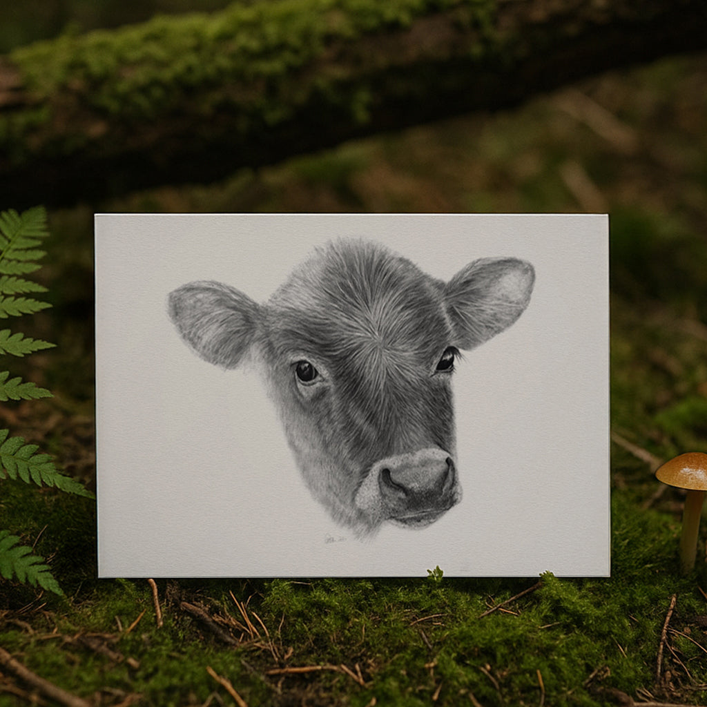 Field Rest – Cow A4 Fine Art Print