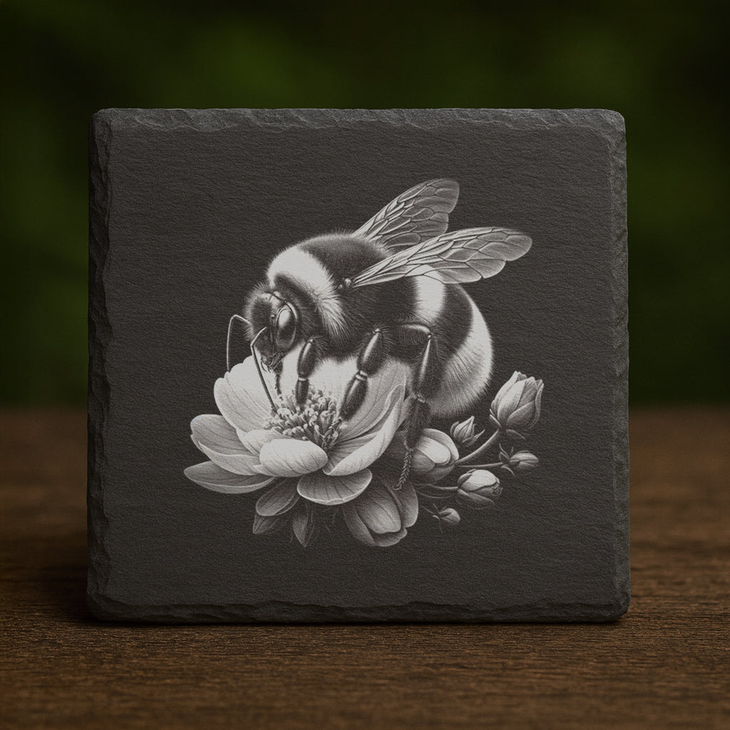 Slate Coaster - Bumblebee 002
