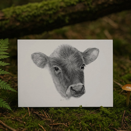 Field Rest – Cow A4 Fine Art Print