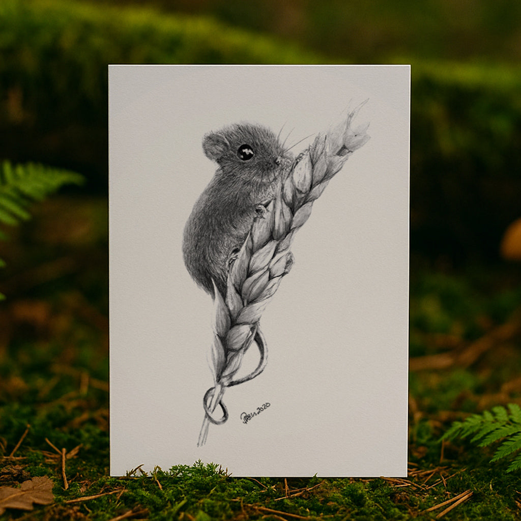 Hollow Pause – Mouse A4 Fine Art Print