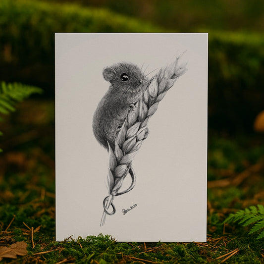Hollow Pause – Mouse A4 Fine Art Print