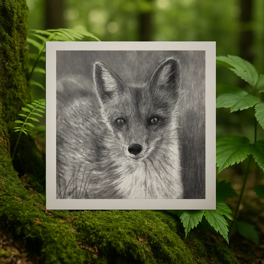Fox | 300mm Square Print