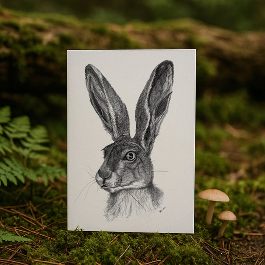 Stillness In Detail - Hare A4 Fine Art Print