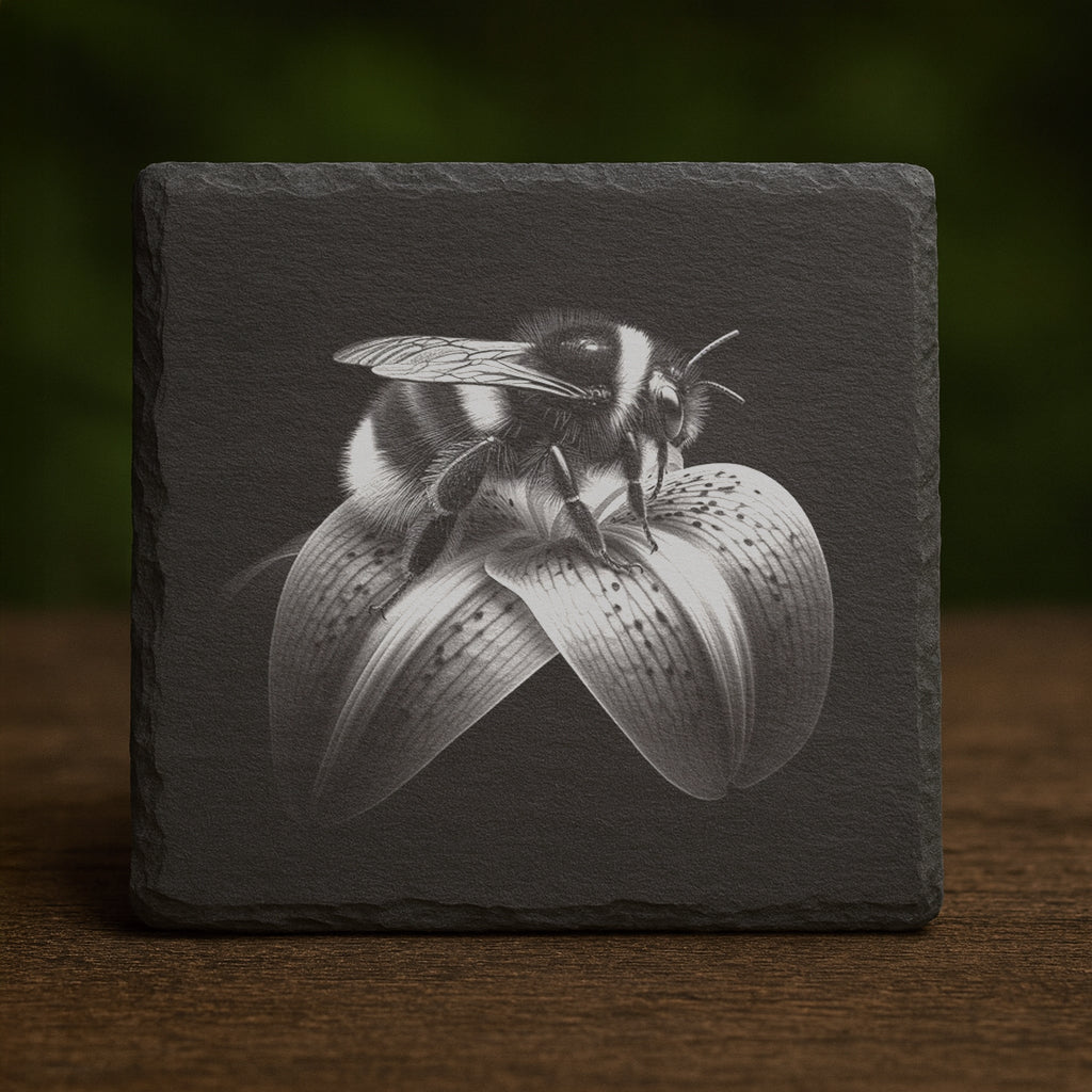 Slate Coaster - Bumblebee 004
