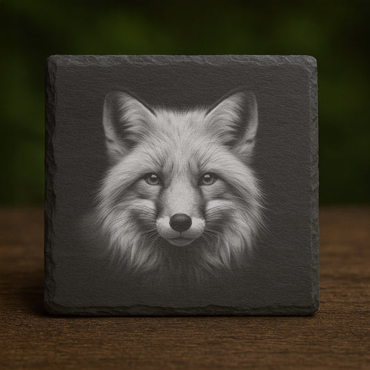 Slate Coaster - Fox 002