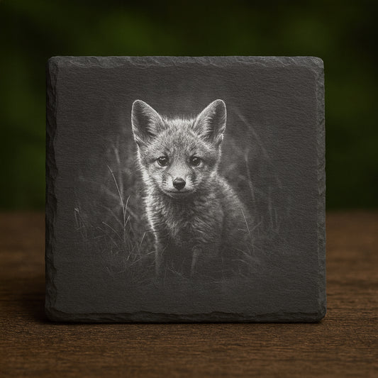 Slate Coaster - Fox 005